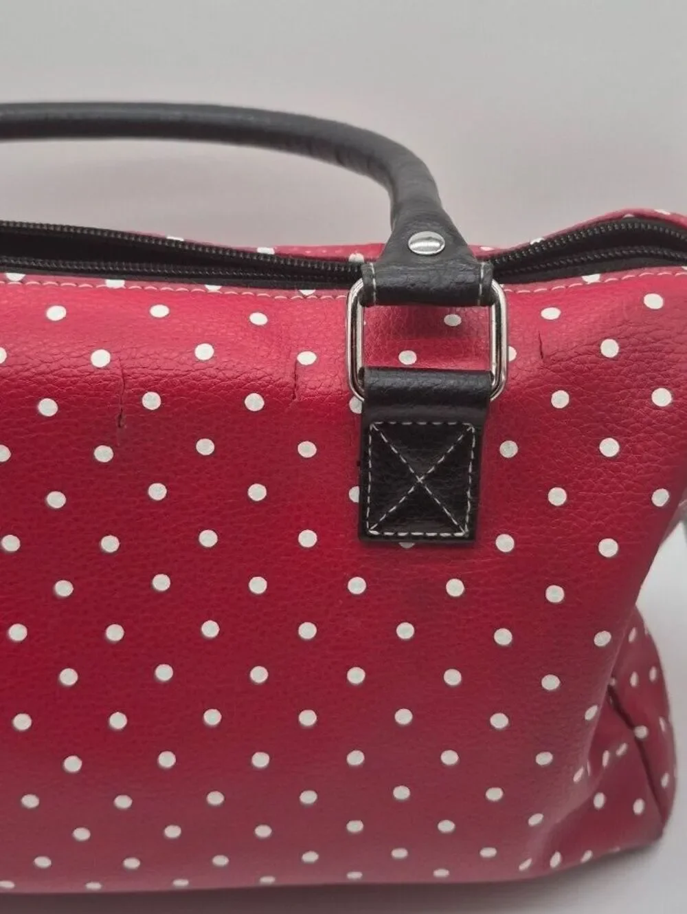Disney Parks Minnie Mouse Red Polka Dot Satchel Handbag
